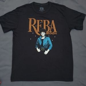 Reba McEntire Black t shirt unisex Large small discoloration New unworn black